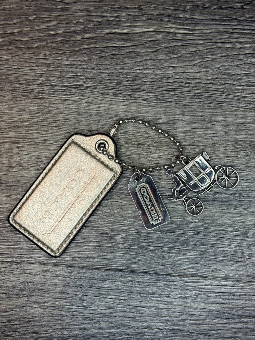 Coach Carriage Charm Set with Hangtag